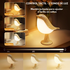 Lámpara LED con forma de pájaro y control táctil