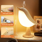 Lámpara LED con forma de pájaro y control táctil